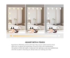Oikiture Hollywood Makeup Mirrors Magnifying LED Light Standing Wall Mounted 58x46cm