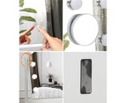 Oikiture 83x69cm LED Hollywood Mirrors Makeup Rotatable Mirror Magnifying Bluetooth Standing Wall Mounted