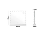 Oikiture 83x69cm LED Hollywood Mirrors Makeup Rotatable Mirror Magnifying Bluetooth Standing Wall Mounted