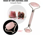 Natural Original Rose Quartz Roller Massager For Facial Skin Care Treatment - Anti Aging,Reduce Puffiness,Reduce Wrinkles Glowing Skin By