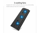 Vertical Cooling Stand Compatible With Xbox One X,Cooling Fan Stand Compatible With Xbox One X With 3 Usb Ports And A Light Bar (Only Compatible With Xbox