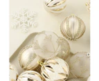 8cm Christmas Balls Ornaments16pcs Shatterproof Colorful Glittering Baubles Set Xmas Tree Pendants Holiday Party Balls Decoration,champagne gold