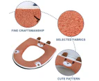 Toilet seat cushionbathroom toilet covertoilet warmercan be cleaned and reusedeasy to install toilet coverpink