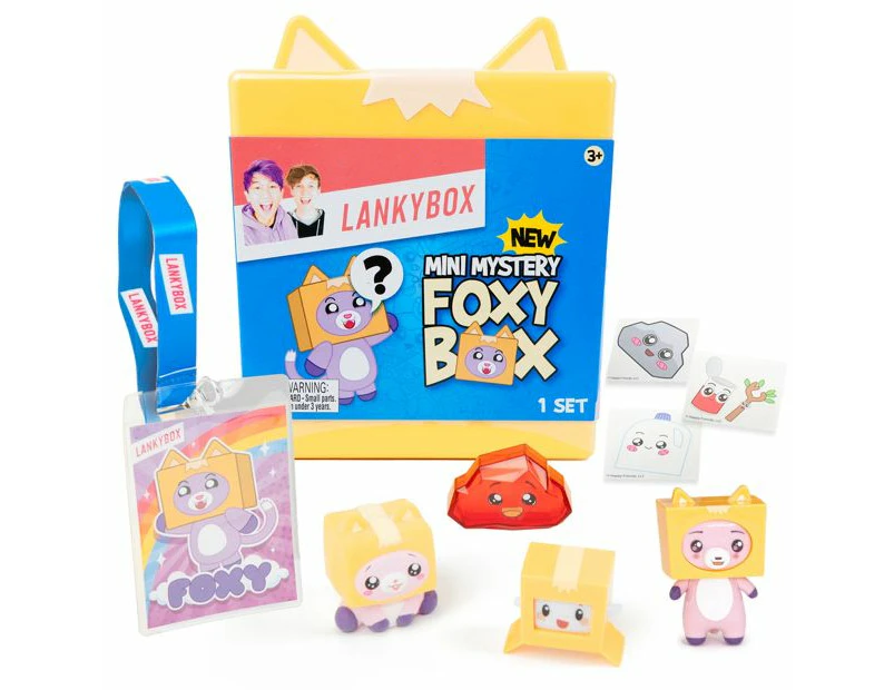 LankyBox Mini Foxy Surprise Figure Toy Kids/Children Collectible Assorted 3y+
