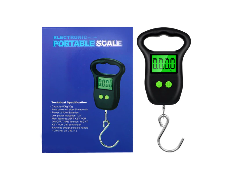 50kg 10g Digital Suitcase Scale Hanging Scale Electronic LCD Travel Suitcase Luggage Bag Weight Scale