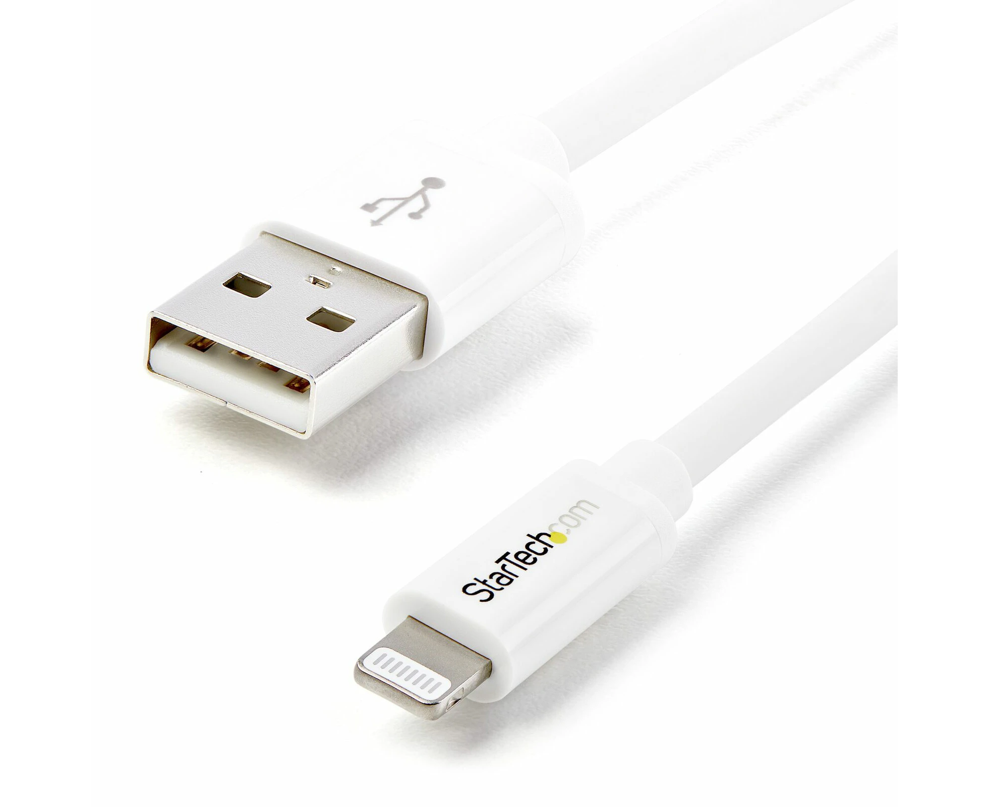 Star Tech 2m USB To Lightning Cable For iPhone/iPod/iPad Fast Charging White