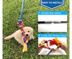 Outdoor Play Fun Interactive Dog Flirt Pole Extendable Teaser Wand Tug Toy 90CM