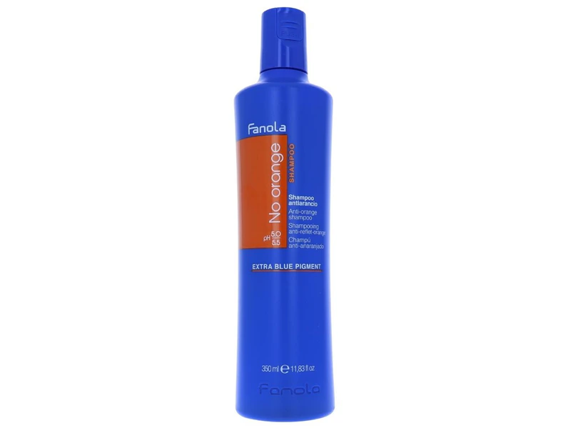 Fanola No Orange Shampoo 350ml Revive Blonde And Grey Hair Neutralize BrassIness