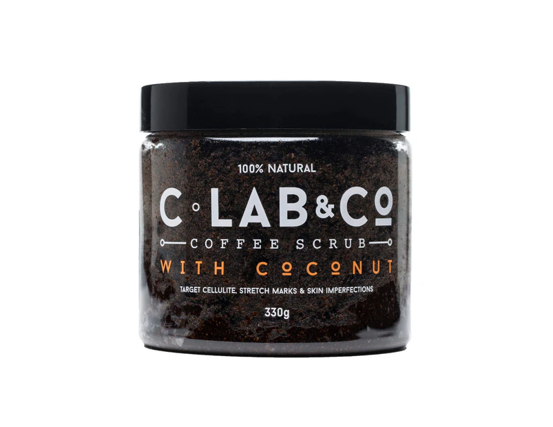 C Lab And Co Coffee And Coconut Scrub Tub 330g Exfoliate And Refresh Skin