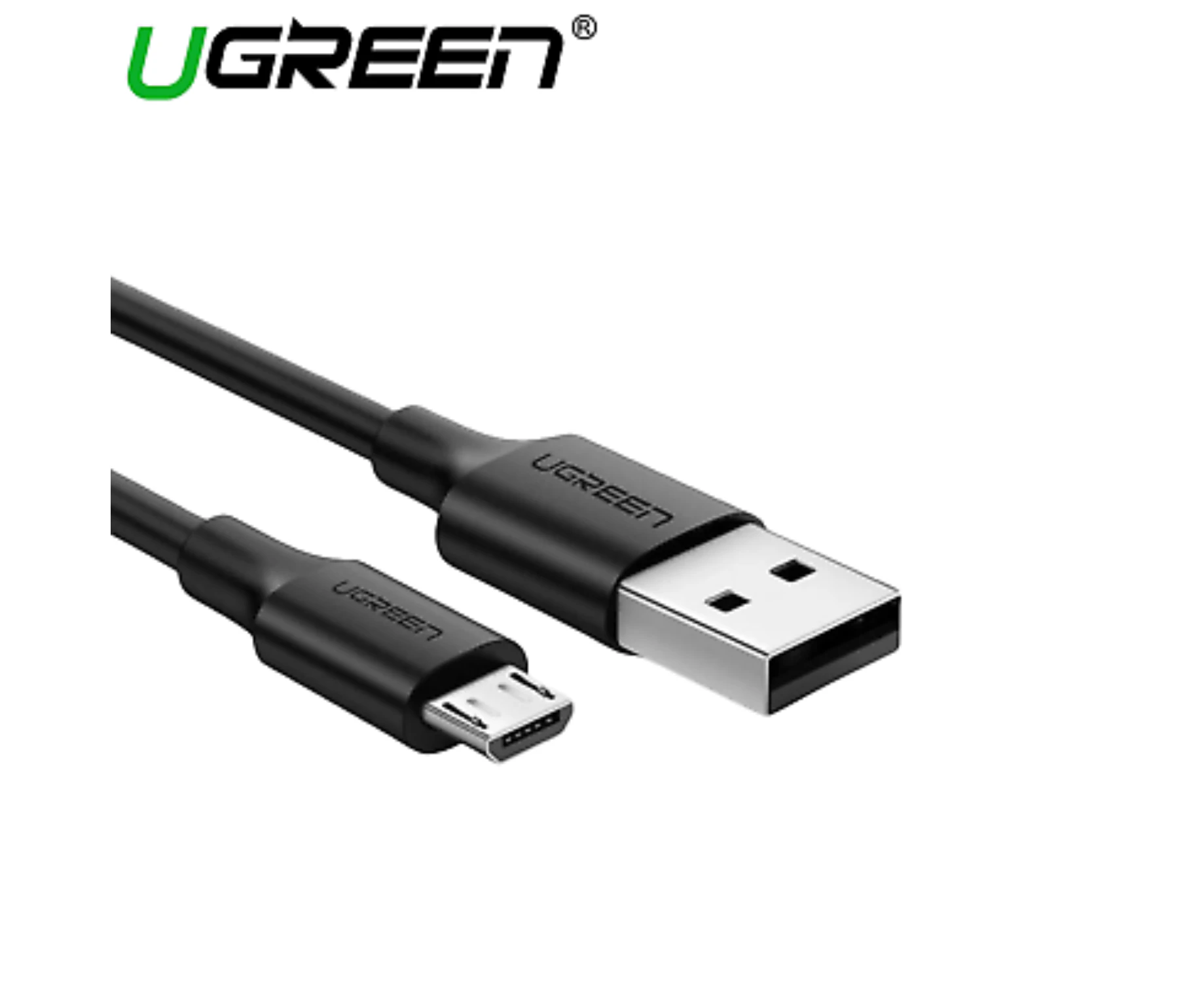 UGREEN 2M USB A 2.0 To Micro USB Cable Black Fast Charging Transfer Rate Up to 480Mbps Android PS Xbox