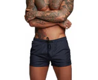 Mens Swimming Shorts Boxer Swimming Trunks Water Sports Shorts Quick-Drying-Navy