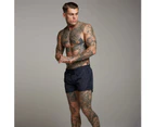 Mens Swimming Shorts Boxer Swimming Trunks Water Sports Shorts Quick-Drying-Navy