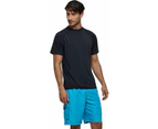 Mens Shirts UV Rash Guards Short Sleeves Quick Dry Surfing Sun Diving Wetsuits-Black