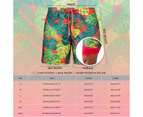 Mens Swim Trunks with Compression Liner Quick Dry Beach Swimwear Shorts-Style10