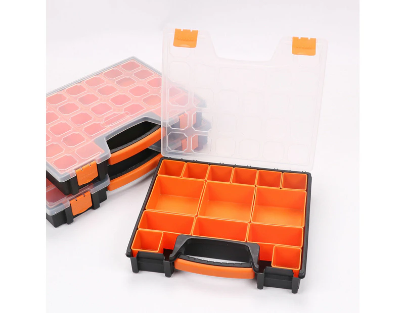 1 pc 15  Compartments Storage Organizer Tool Box Plastic Bin Screw Case