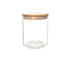 Glass Storage Jar with Bamboo Lid - 500ml