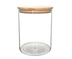 Glass Storage Jar with Bamboo Lid - 2L