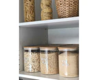 Glass Storage Jar with Bamboo Lid - 2L