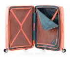American Tourister Squasem 66cm Medium Expandable Hardcase Luggage/Suitcase - Bright Coral