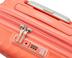 American Tourister Squasem 55cm Small Expandable Hardcase Luggage/Suitcase - Bright Coral