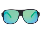 Sin Unisex The Cartel Polarised Sunglasses - Matte Black/Green