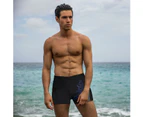 Men's Swimming Trunks Elastic Swimsuit Bottom Shorts Suitable for Beach or Swimming Boxer Trunks - Blue
