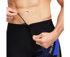 Men's Swimming Trunks Elastic Swimsuit Bottom Shorts Suitable for Beach or Swimming Boxer Trunks - Blue