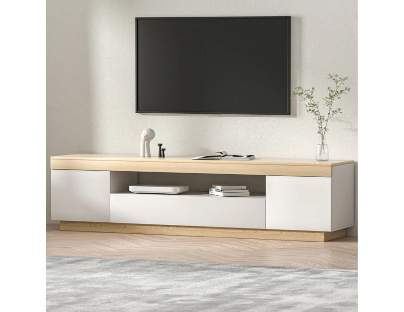 Artiss TV Cabinet Entertainment Unit Stand 180CM White Wood