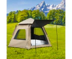 Instant Pop up Tent Auto Family Camping Canopy Shelter 5-8 Person Ground Mat