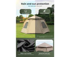 Instant Pop up Tent Auto Family Camping Canopy Shelter 5-8 Person Ground Mat