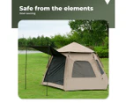 Instant Pop up Tent Auto Family Camping Canopy Shelter 5-8 Person Ground Mat