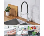 Brushed Nickel Kitchen Sink Mixer Tap Swivel Flexible Spout Gooseneck Pull out tap Laundry Kitchen Faucets Brass