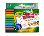 Crayola 10 Wash Whiteboard Slim Markers