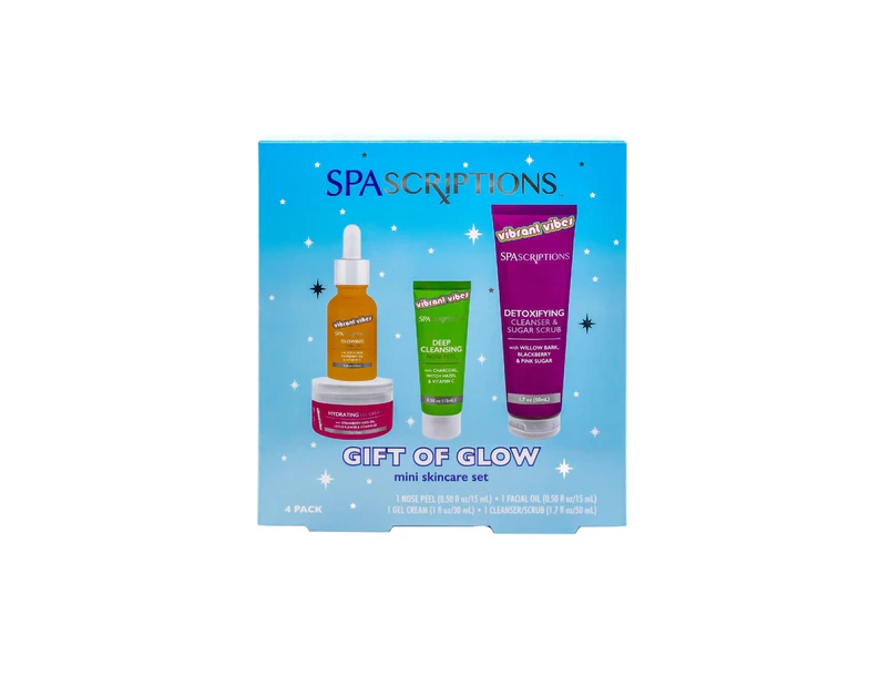 SpaScriptions Gift of Glow 4 Piece Mini Skincare Set