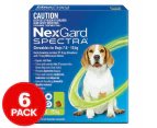 NexGard Spectra Flea, Tick & Worm Chews For Dogs 7.6-15kg 6pk