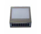 YH1101 Solar LED Address Sign Waterproof  Plate Wall Lamp House Number Light - Sliver+White