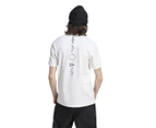 Adidas Men's Brand Love Varsity Tee / T-Shirt / Tshirt - White