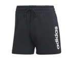 Adidas Women's Essentials Linear French Terry Shorts - Black/White