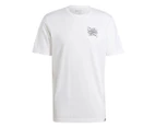 Adidas Men's Brand Love Varsity Tee / T-Shirt / Tshirt - White