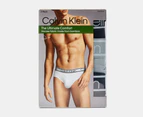 Calvin Klein Men's Bamboo Comfort Hip Briefs 3-Pack - Black/Grey