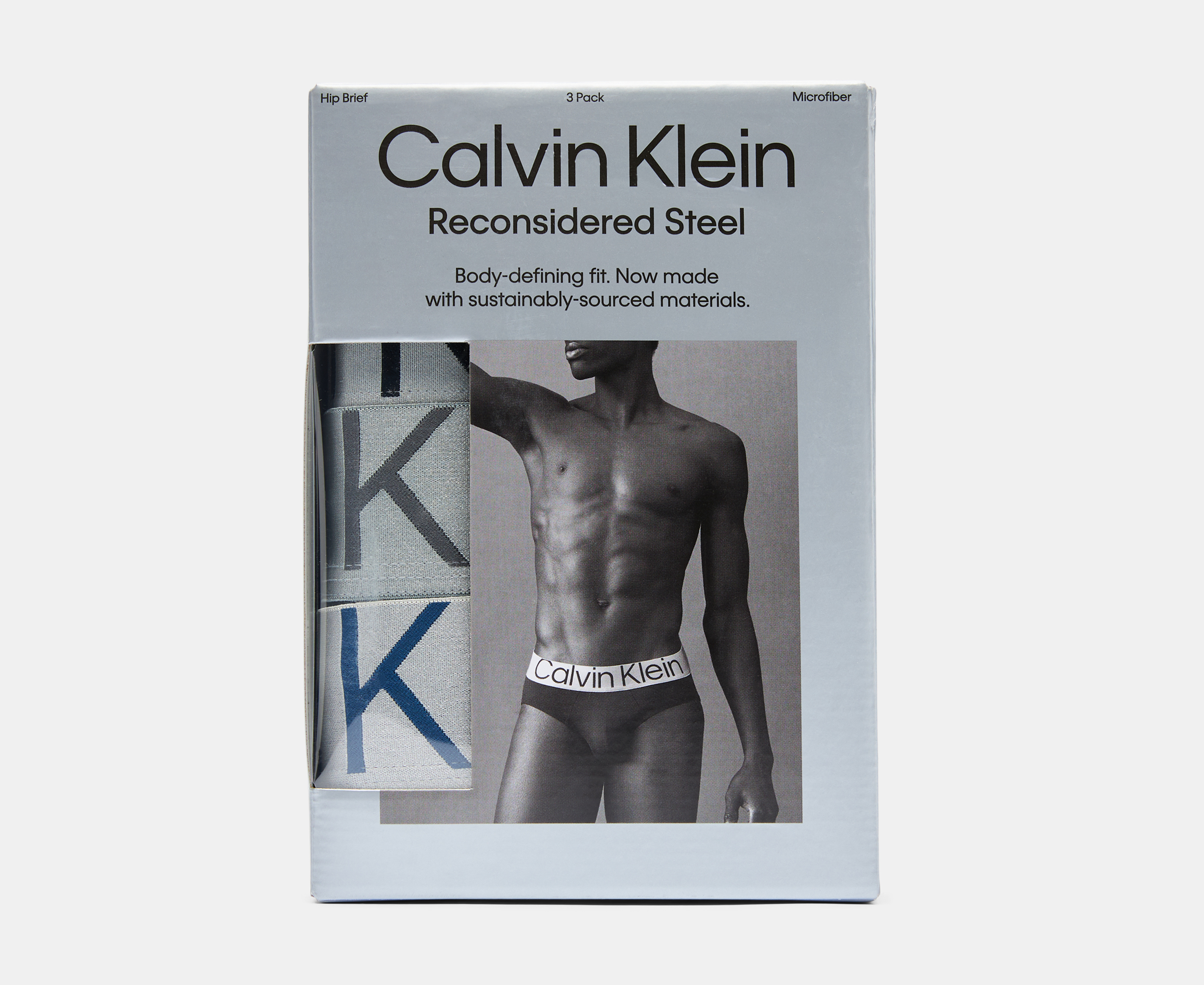 Calvin Klein Boxer Briefs Men's XL Reconsidered Steel Microfiber 3