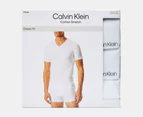 Calvin Klein Men's Cotton Stretch V-Neck Tee / T-Shirt / Tshirt 3-Pack - White