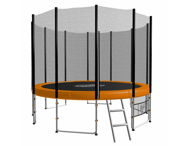 Blizzard 10 ft trampoline with net - Orange
