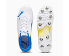 Puma Spike 22.2 Cricket Shoe - White/Yellow -  Adult - Mens