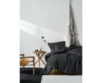 Linen House Nimes King Quilt Cover Set - Magnet