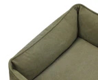 Paws & Claws Large Lighthouse Walled Canvas Pet Bed - Olive