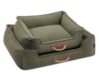 Paws & Claws Large Lighthouse Walled Canvas Pet Bed - Olive