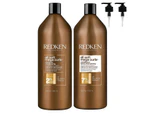 Redken All Soft Mega Curls Shampoo & Conditioner 1000ml Duo Pack + 2 x Pumps