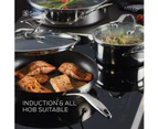 Circulon S-Series Nonstick Stainless Steel Induction Frypan 28cm & Covered Saute 30cm