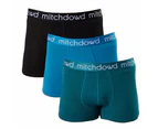 Mitch Dowd - Men's Bamboo Trunk 3 Pack - Blue & Green